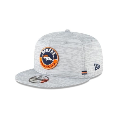 Denver Broncos Gorra | New Era Official NFL Fall Sideline 9fifty Snapback Cap Mexico - Grises